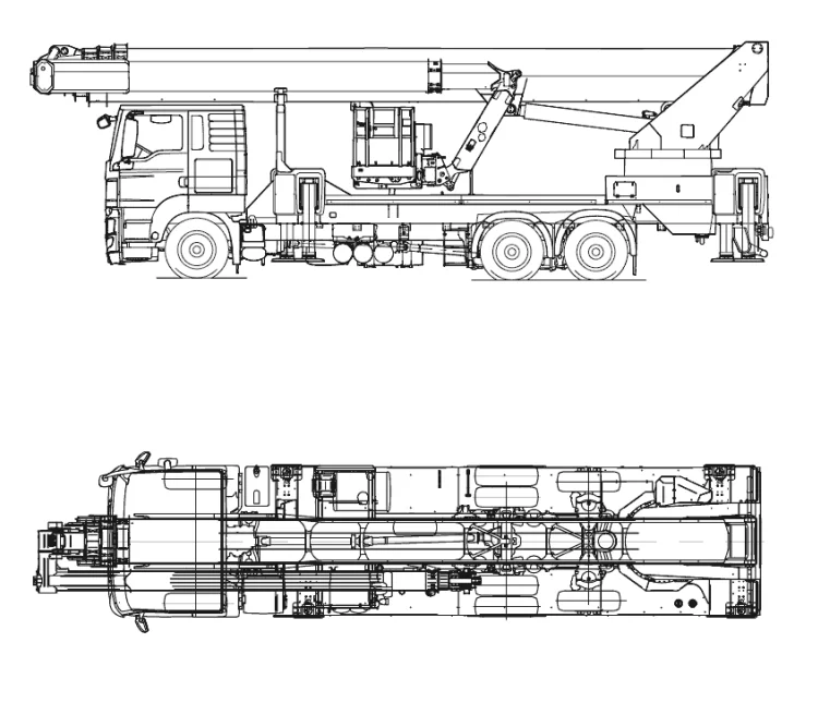 Voertuigtekening Ruthmann T540