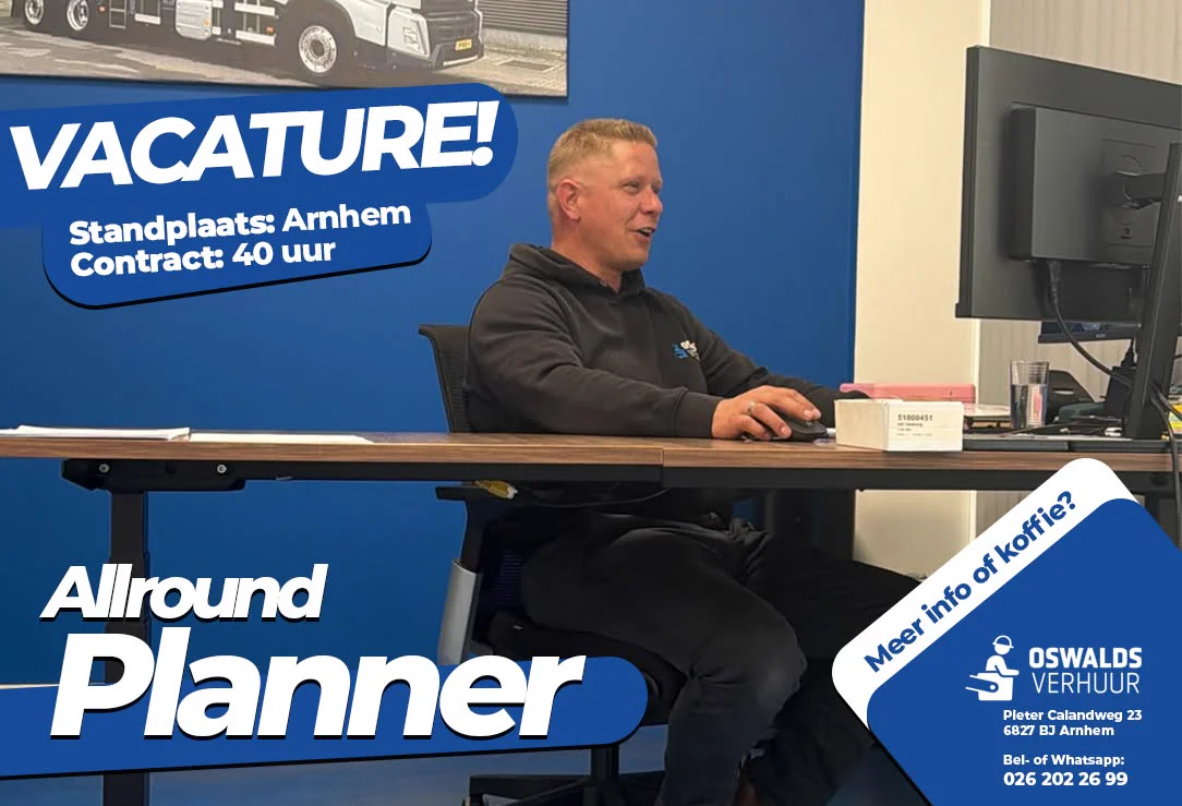 Allround Planner vacature advertentie Oswalds Verhuur