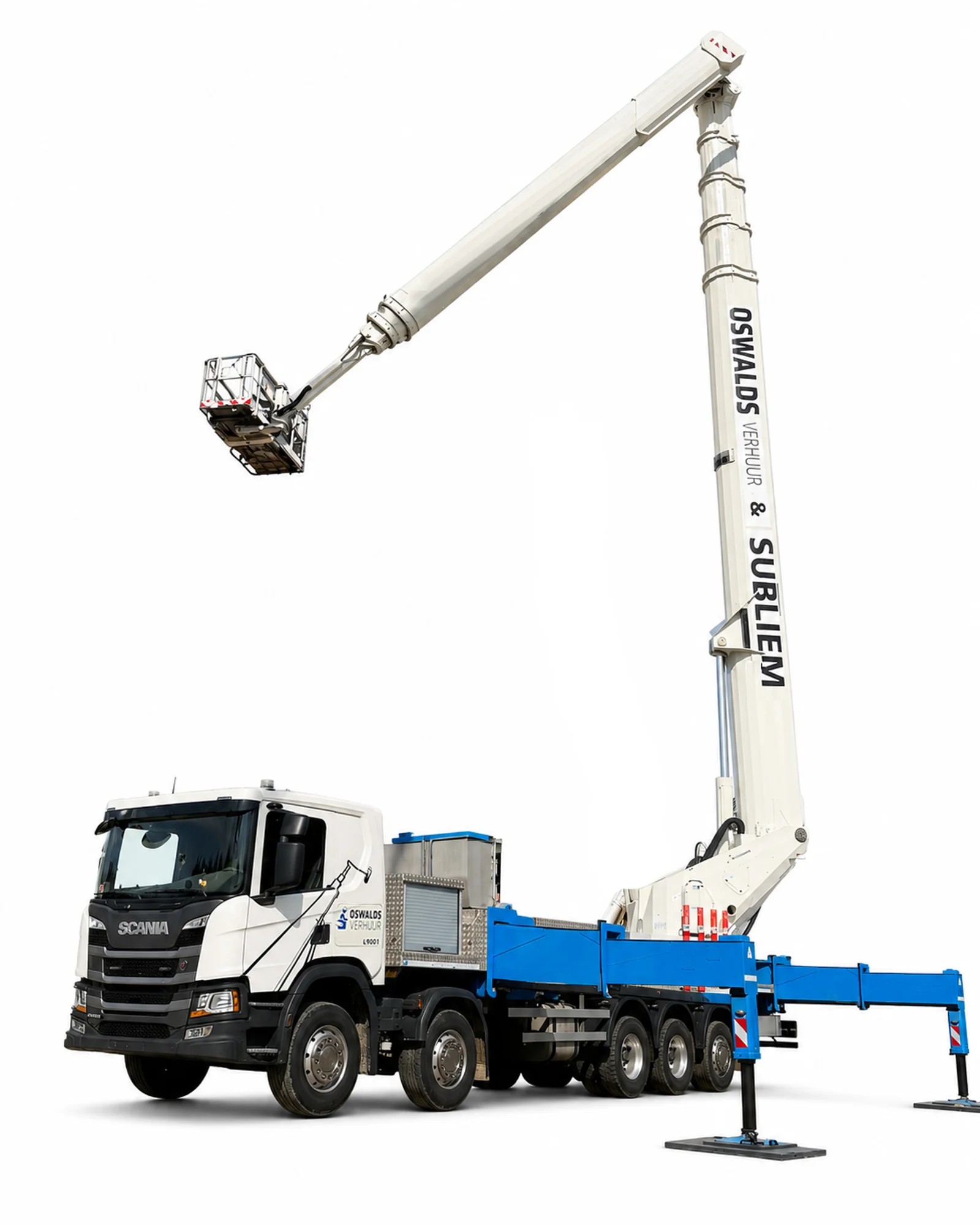 RUTHMANN T900HF 90 meter vrachtwagenhoogwerker van Oswalds Verhuur