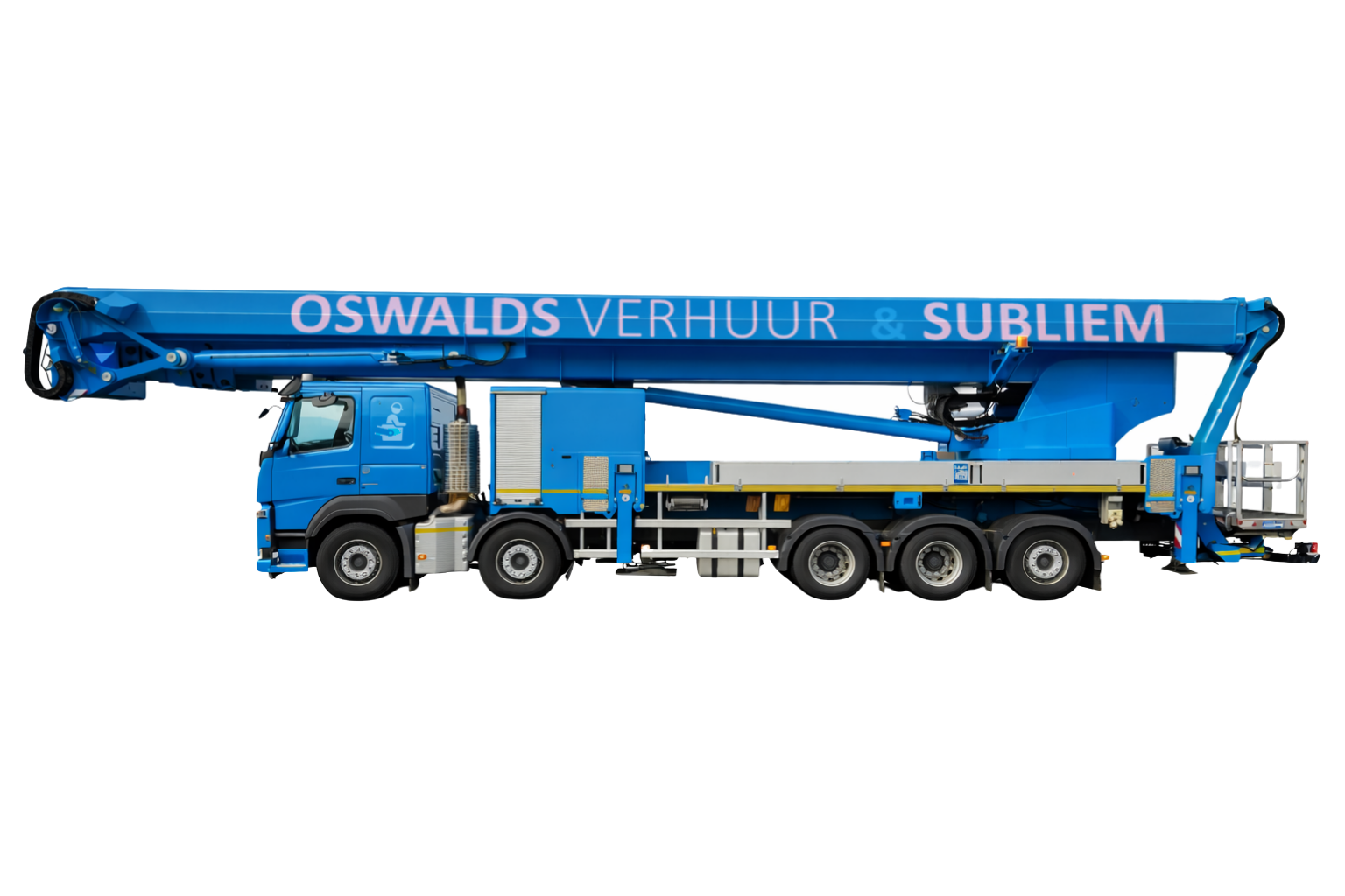 Vrachtautohoogwerker met machinist 17 90 meter PALFINGER P900