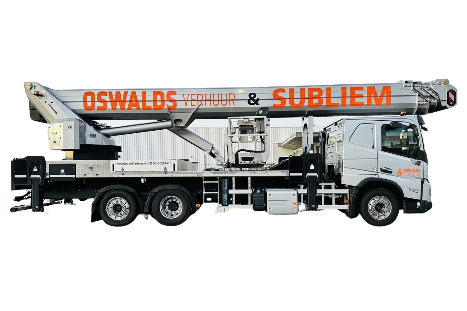 Vrachtautohoogwerker met machinist 8 57 meter RUTHMANN T570HF