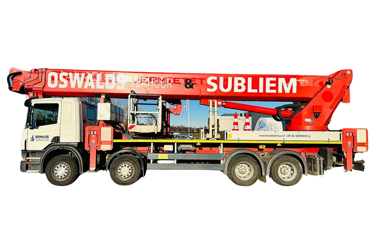 Vrachtautohoogwerker met machinist 9 61 meter WUMAG WT610