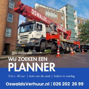 Vacature Planner - Oswalds Verhuur