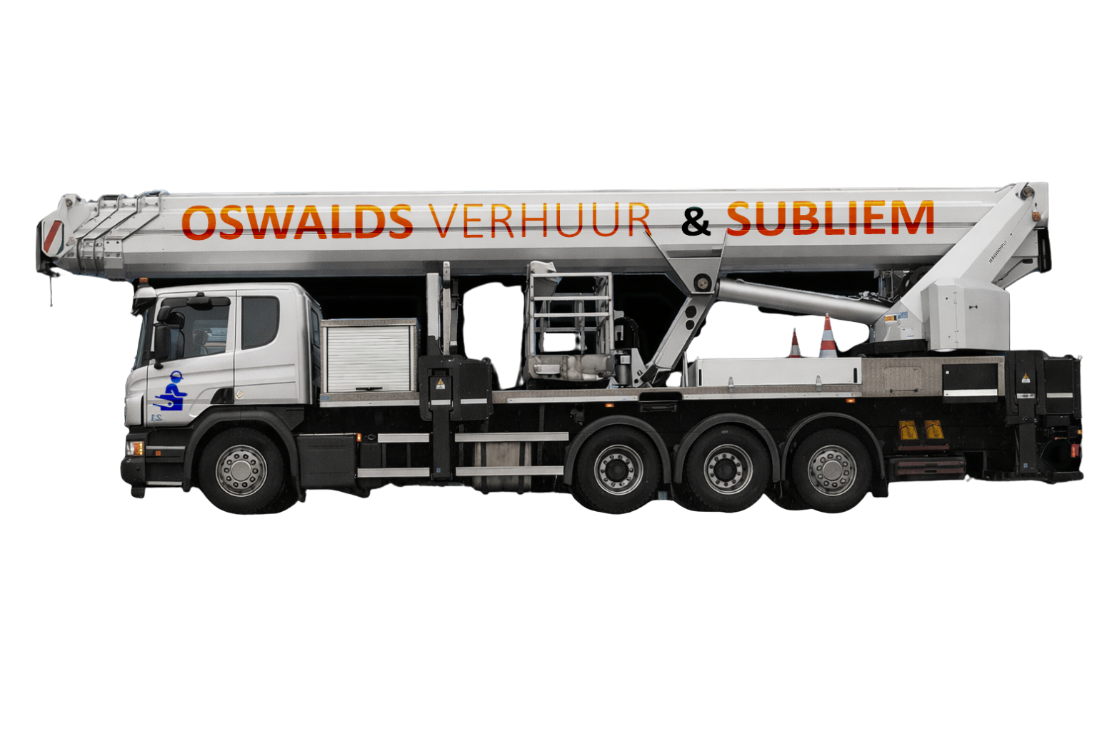 Vrachtautohoogwerker met machinist 13 72 meter RUTHMANN T720