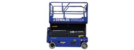 Schaarhoogwerkers huren bij Oswalds Verhuur