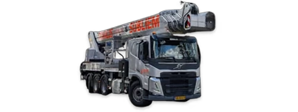 Vrachtwagen hoogwerkers huren bij Oswalds Verhuur